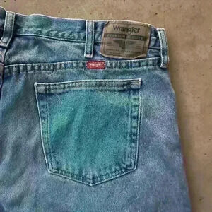 Wrangler Denim Jean Shorts Size 38 Relaxed Fit